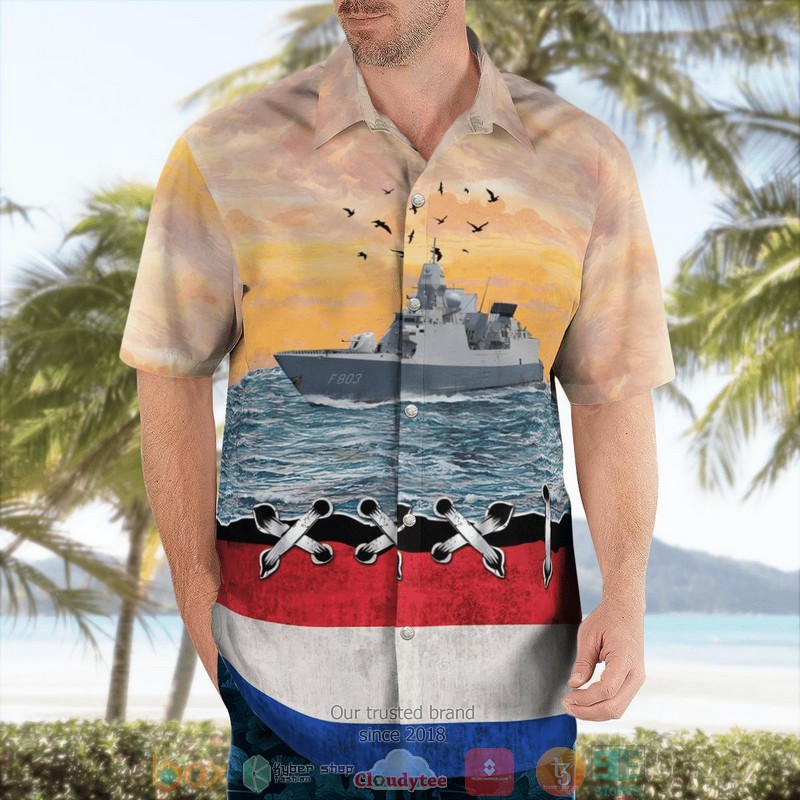 Koninklijke Marine HNLMS Tromp F803 Frigate Hawaiian Shirt 3 Koninklijke Marine HNLMS Tromp F803 Frigate Hawaiian Shirt word2