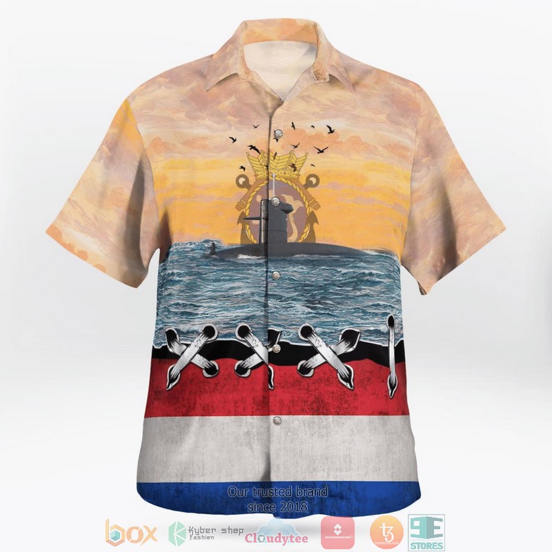 Koninklijke Marine HNLMS Zeeleeuw S803 Submarine Hawaiian Shirt 2 Koninklijke Marine HNLMS Zeeleeuw S803 Submarine Hawaiian Shirt word1