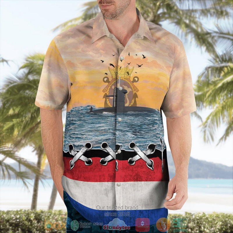Koninklijke Marine HNLMS Zeeleeuw S803 Submarine Hawaiian Shirt 3 Koninklijke Marine HNLMS Zeeleeuw S803 Submarine Hawaiian Shirt word1