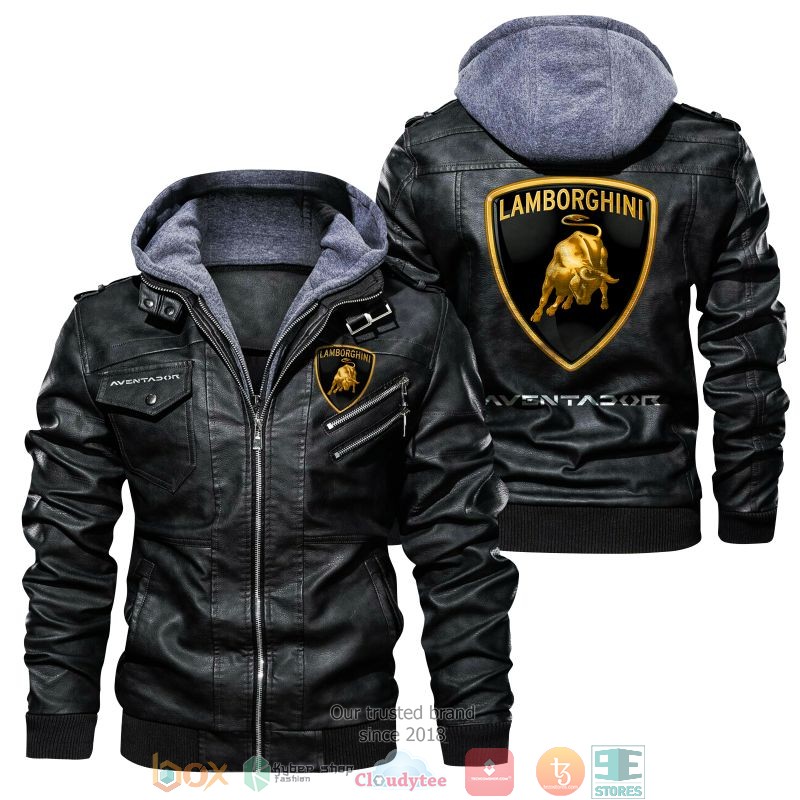 NEW Lamborghini Aventador PU Leather Jacket 2 NEW Lamborghini Aventador PU Leather Jacket word1
