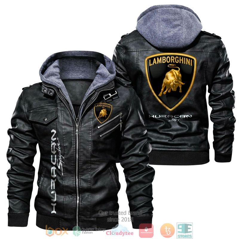 NEW Lamborghini Huracan PU Leather Jacket 2 NEW Lamborghini Huracan PU Leather Jacket word1