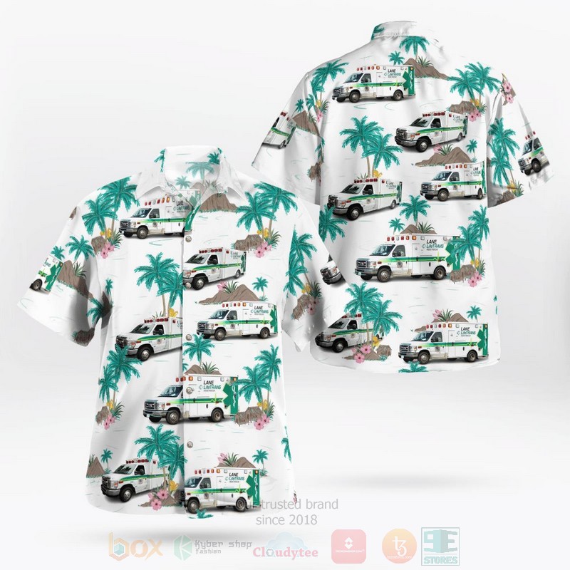 BEST Lane Lifetrans Paramedics, Mineral Ridge, Ohio 3D Aloha Shirt word3