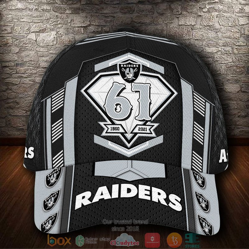Las Vegas Raiders Anniversary NFL Custom Name Cap