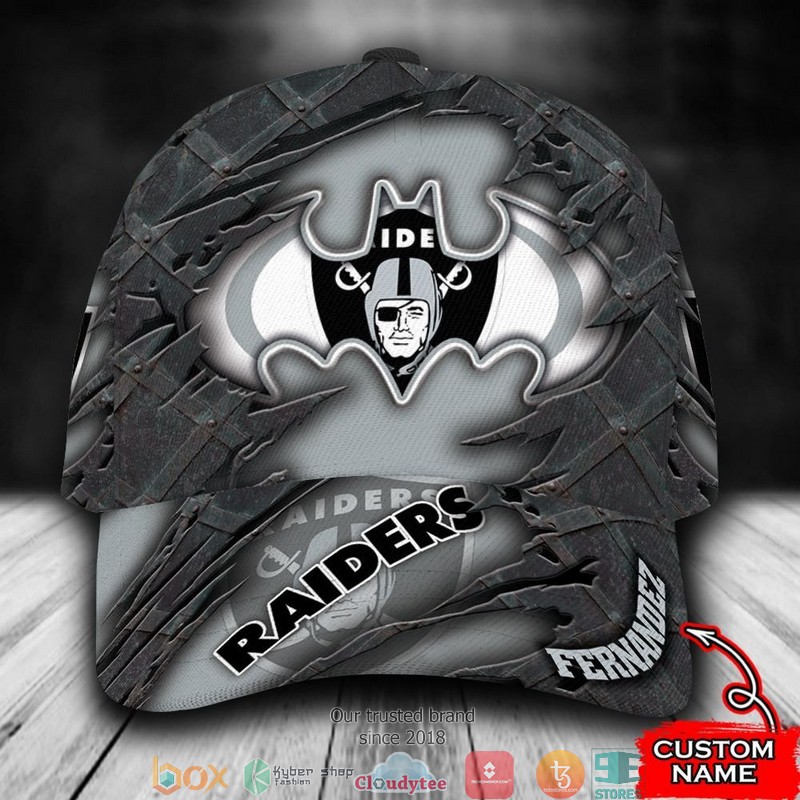 Las Vegas Raiders Batman NFL Custom Name Cap word3