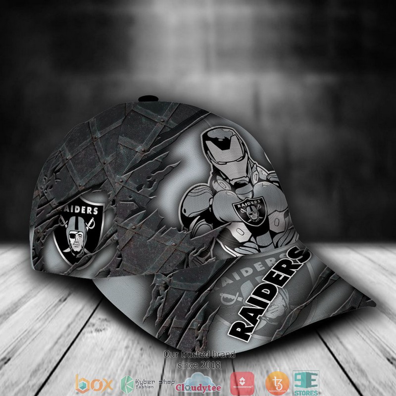 Las Vegas Raiders Iron Man NFL Custom Name Cap 2 Las Vegas Raiders Iron Man NFL Custom Name Cap word2