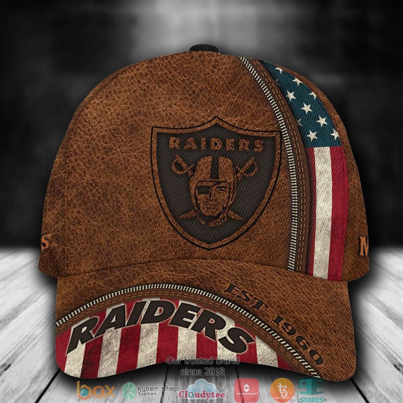 Las Vegas Raiders Luxury NFL Custom Name Cap 2 Las Vegas Raiders Luxury NFL Custom Name Cap word2