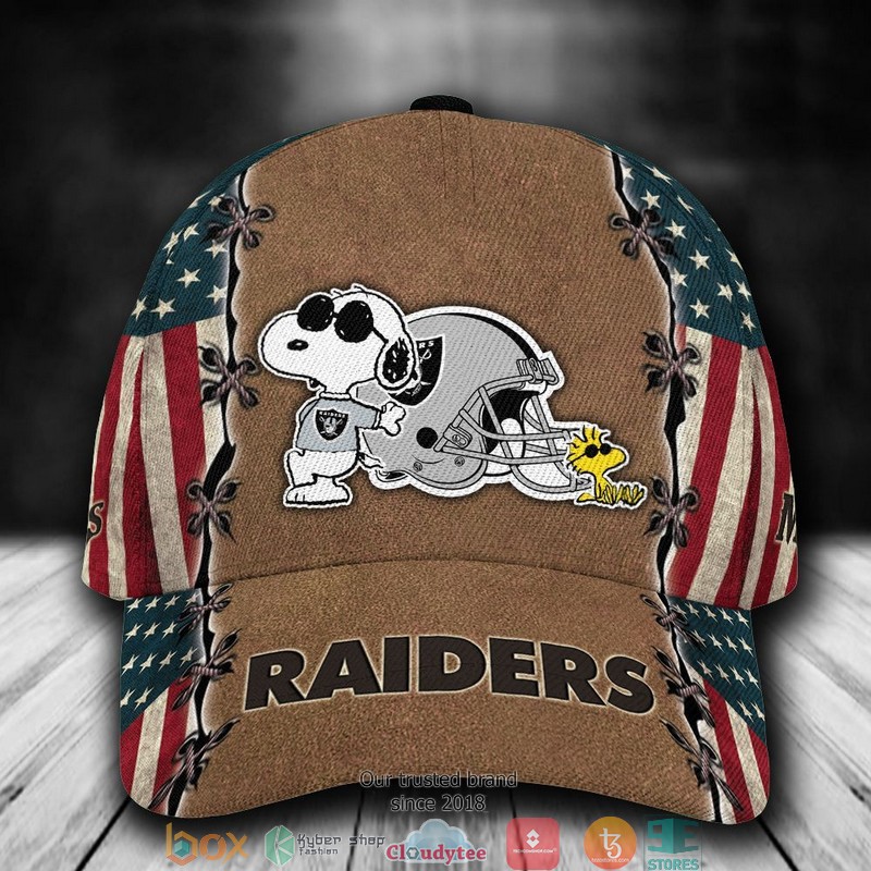 Las Vegas Raiders Snoopy NFL Custom Name Cap word3