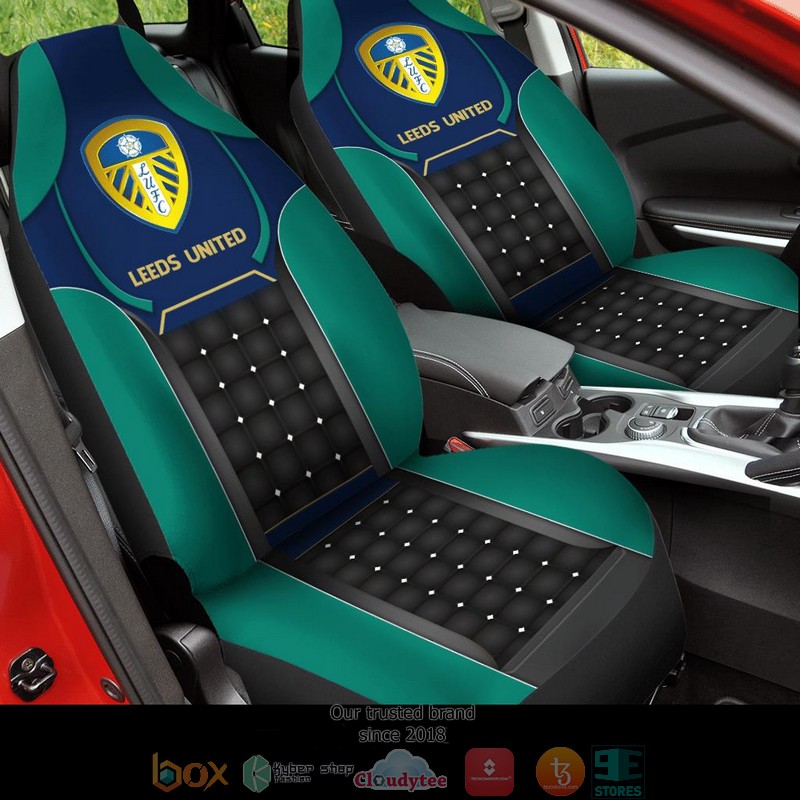 Leeds United Turkish Blue Car Seat Covers