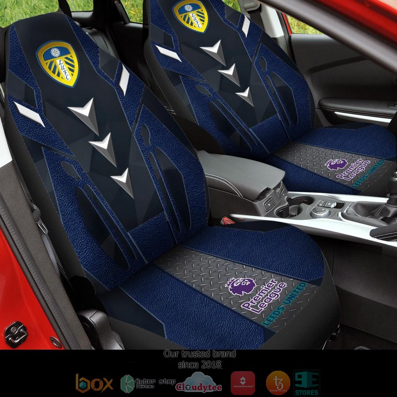 Leeds United Twinkle Navy Grey Car Seat Covers