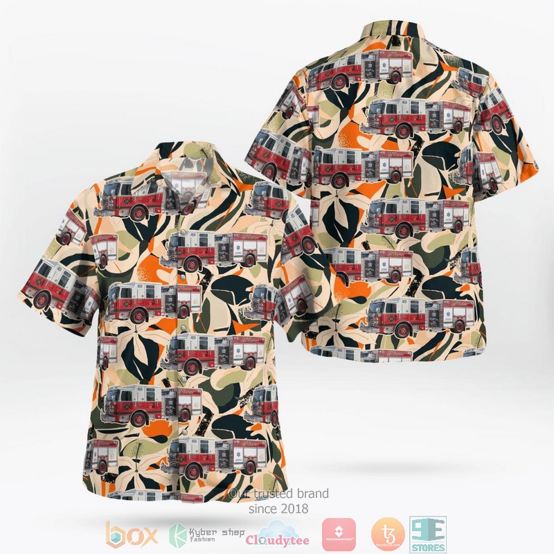 Leesburg Florida Leesburg Fire Department Hawaii 3D Shirt word1