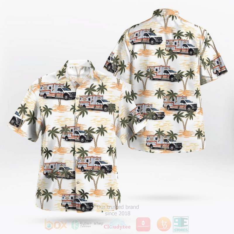BEST Leesburg, Virginia, Loudoun County Volunteer Rescue Squad 3D Aloha Shirt word1