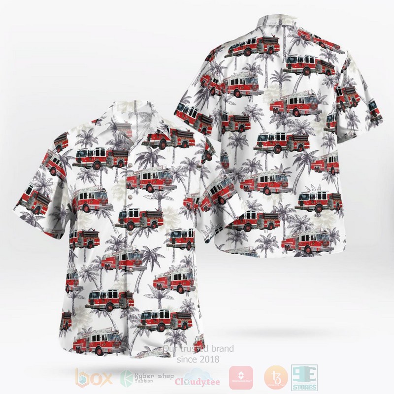 BEST Lehighton, Pennsylvania, Lehighton Fire Department 3D Aloha Shirt word1