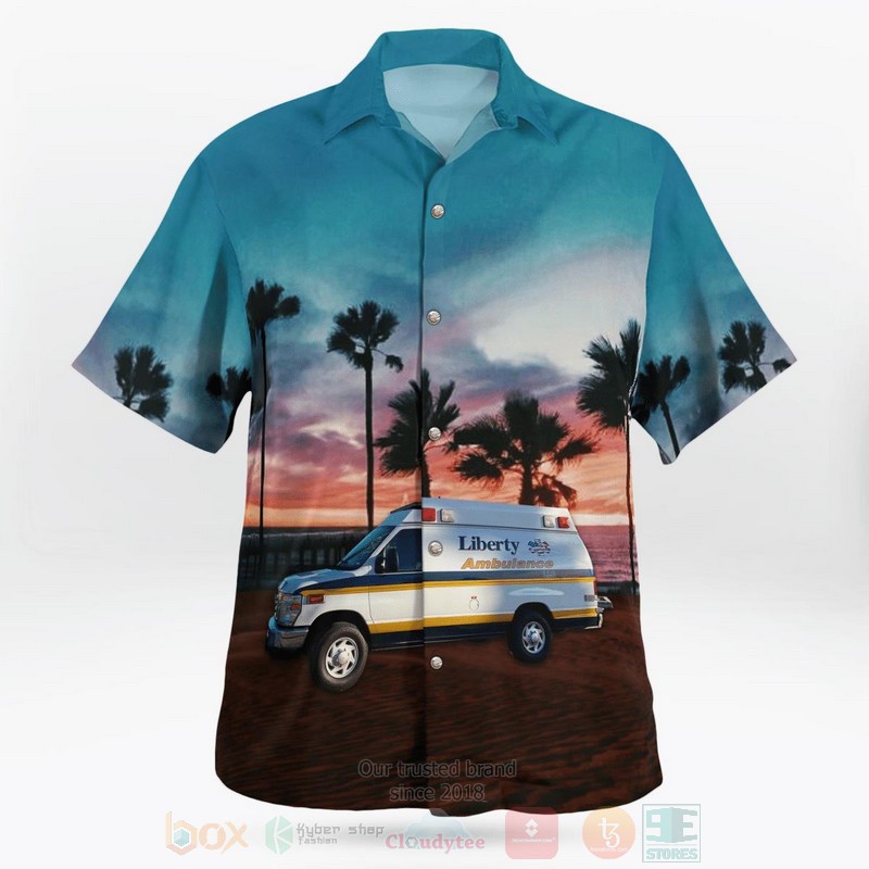 BEST Liberty Ambulance Jacksonville, Florida 3D Aloha Shirt 2 BEST Liberty Ambulance Jacksonville, Florida 3D Aloha Shirt word2