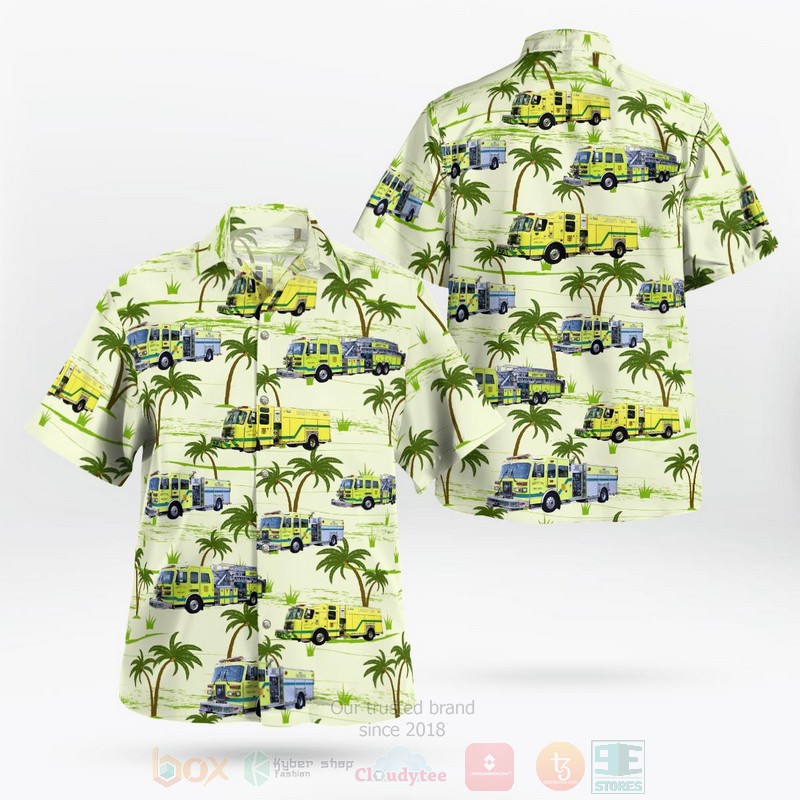 BEST Liberty Township Fire Department, Liberty Township, Ohio 3D Aloha Shirt word1