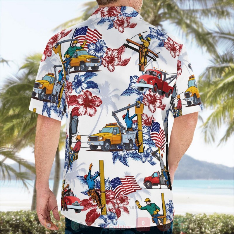 BEST Lineman 4th of July 3D Aloha Shirt 4 BEST Lineman 4th of July 3D Aloha Shirt word2