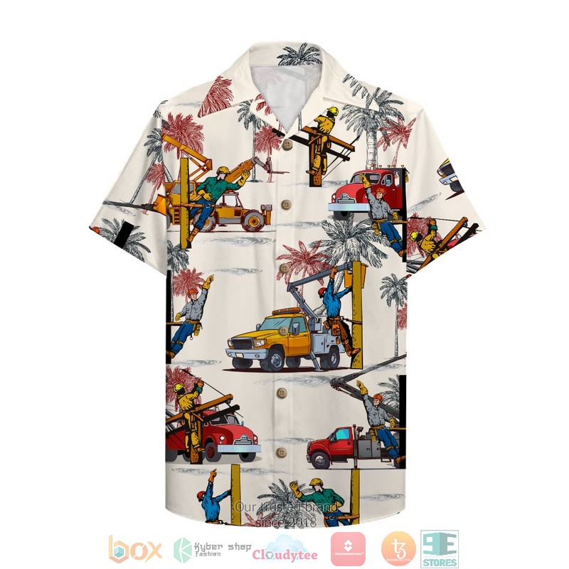 HOT Lineman With Bucket Truck Hawaii Shirt 3 HOT Lineman With Bucket Truck Hawaii Shirt word2