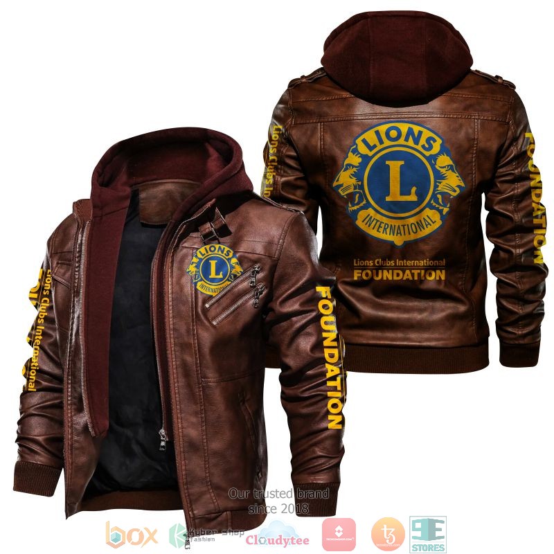 NEW Lions Clubs International PU Leather Jacket 5 NEW Lions Clubs International PU Leather Jacket word1