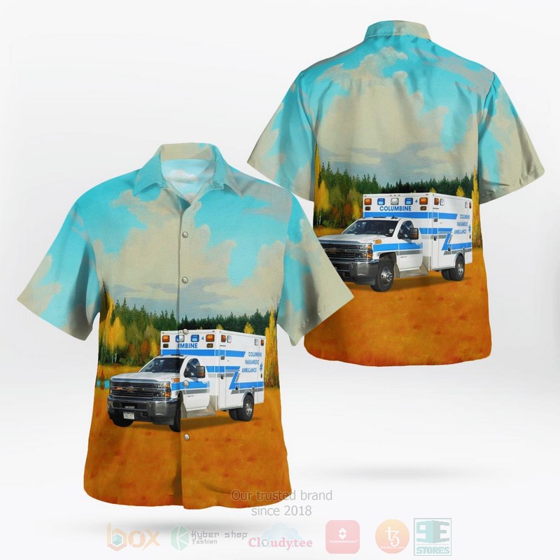 BEST Littleton, Colorado, Columbine Paramedics 3D Aloha Shirt word1