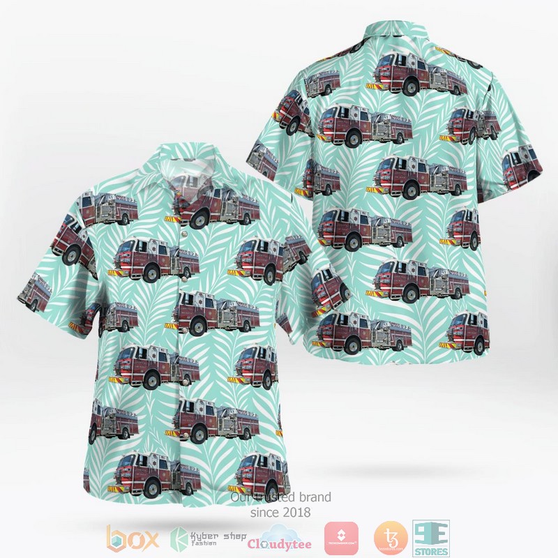 Longboat Key Fire Rescue Department Longboat Key Florida Aloha Shirt word2
