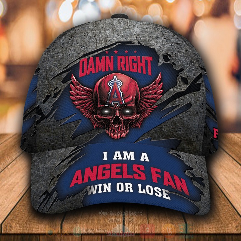 BEST Los Angeles Angels Skull Custom Classic Cap word1