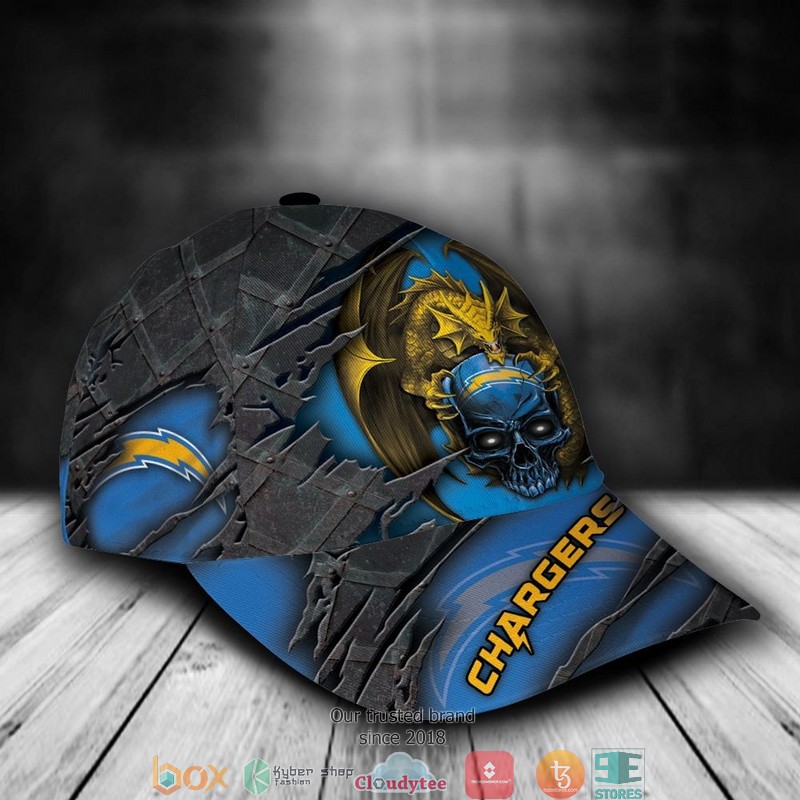 Los Angeles Chargers Dragon NFL Custom Name Cap 2 Los Angeles Chargers Dragon NFL Custom Name Cap word3