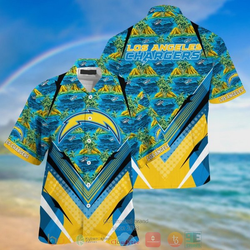 NEW Los Angeles Chargers Island Hawaii Shirt word2