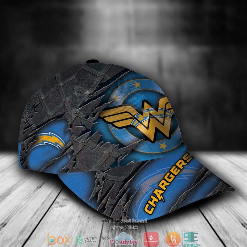 Los Angeles Chargers Wonder Woman NFL Custom Name Cap 2 Los Angeles Chargers Wonder Woman NFL Custom Name Cap word1