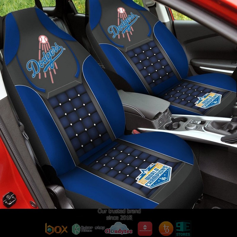 Los Angeles Dodgers Black Blue Limited Car Seat Covers