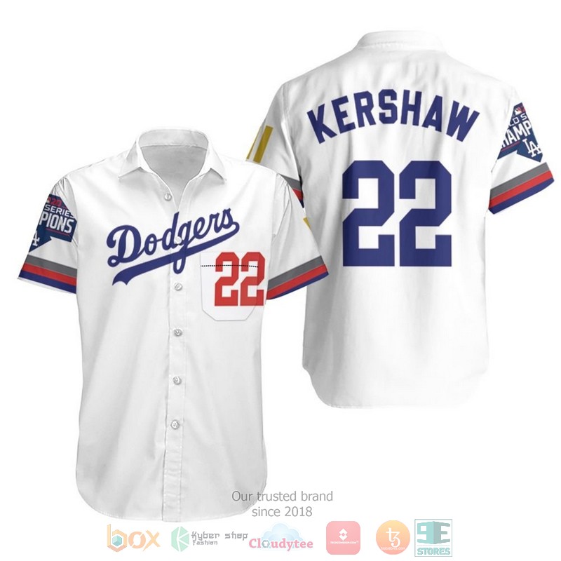 BEST Los Angeles Dodgers Kershaw 22 2020 Championship Hawaii Shirt 6