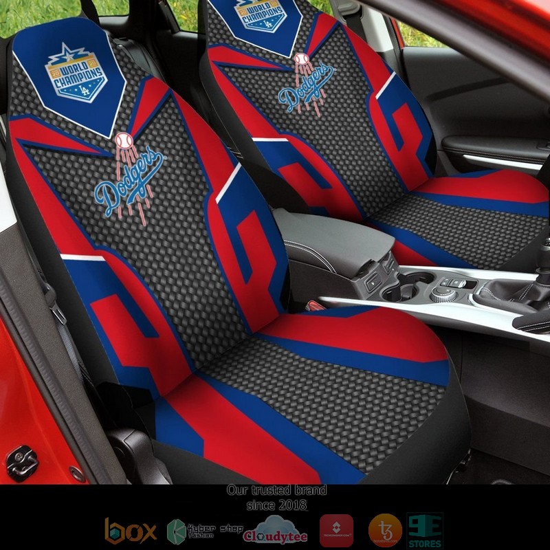 Los Angeles Dodgers Navy Red Limited Car Seat Covers