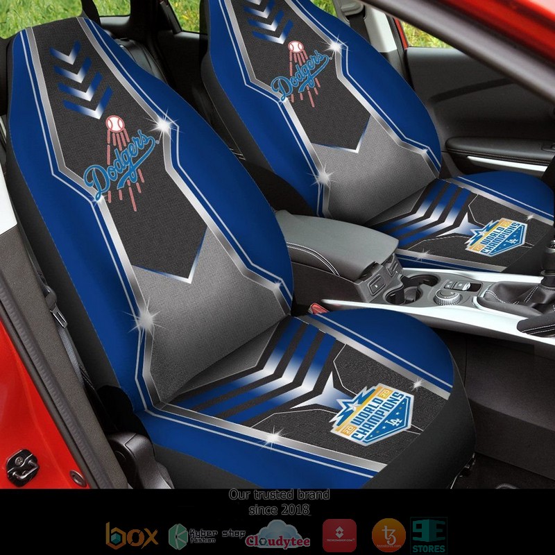 Los Angeles Dodgers Silver Blue Limited Car Seat Covers
