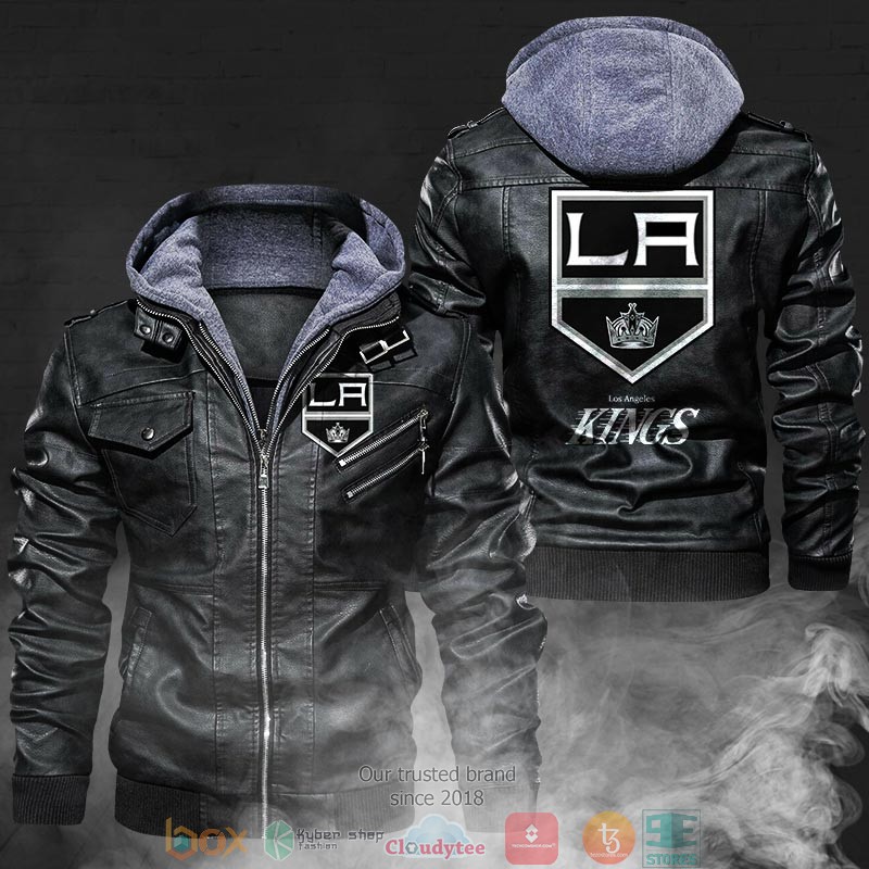 NEW Los Angeles Kings PU Leather Jacket 2 NEW Los Angeles Kings PU Leather Jacket word1