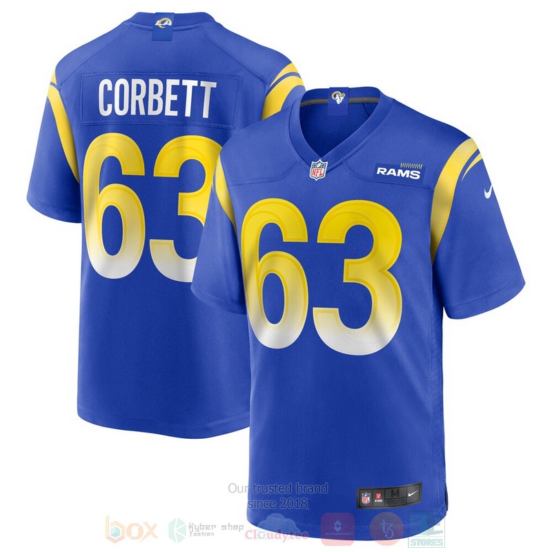 BEST Los Angeles Rams Austin Corbett Royal Jersey Football 1 BEST Los Angeles Rams Austin Corbett Royal Jersey Football word2