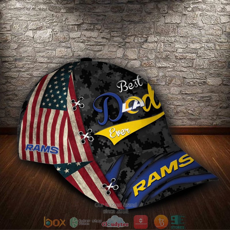 Los Angeles Rams Best Dad NFL Custom Name Cap 2 Los Angeles Rams Best Dad NFL Custom Name Cap word2