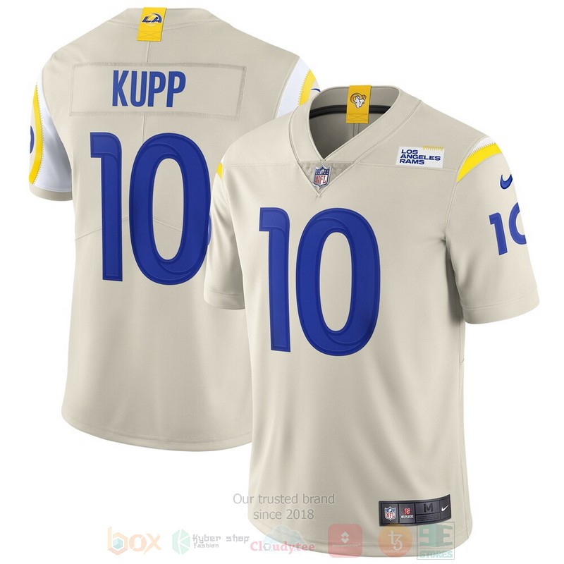 BEST Los Angeles Rams Cooper Kupp Bone Vapor Jersey Football word3