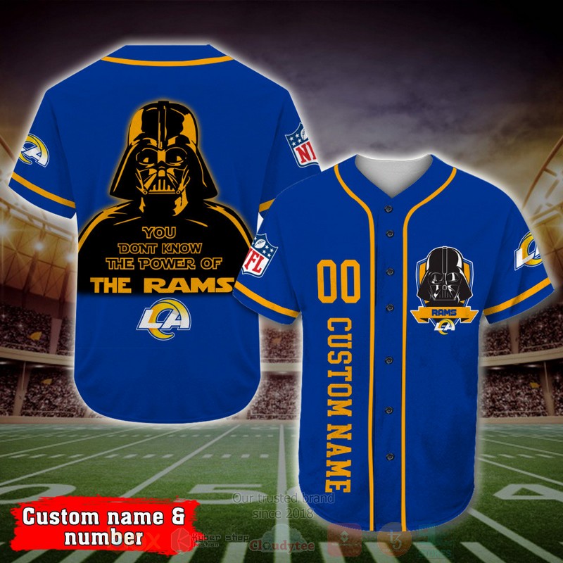 BEST Los Angeles Rams, Darth Vader Custom AOP Baseball Jersey 1 BEST Los Angeles Rams, Darth Vader Custom AOP Baseball Jersey word2