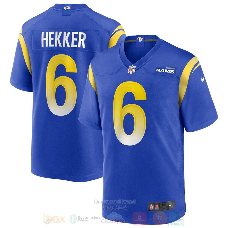 BEST Los Angeles Rams Johnny Hekker Royal Jersey Football 3 BEST Los Angeles Rams Johnny Hekker Royal Jersey Football word2