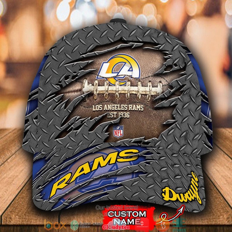 Los Angeles Rams Luxury NFL Est 1936 Custom Name Cap word1