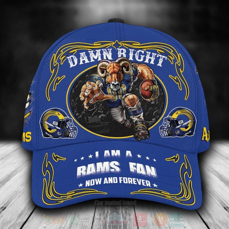 BEST Los Angeles Rams Mascot NFL Team Custom Name 3D Cap 8 BEST Los Angeles Rams Mascot NFL Team Custom Name 3D Cap word2