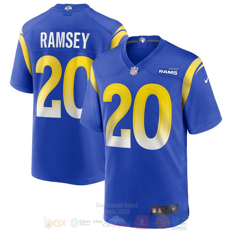 BEST Los Angeles Rams NFL Jalen Ramsey Royal Jersey Football 3 BEST Los Angeles Rams NFL Jalen Ramsey Royal Jersey Football word3