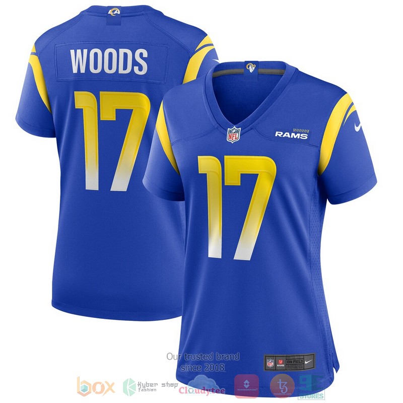 NEW Los Angeles Rams Robert Woods Royal Game Player Football Jersey 1 NEW Los Angeles Rams Robert Woods Royal Game Player Football Jersey word1