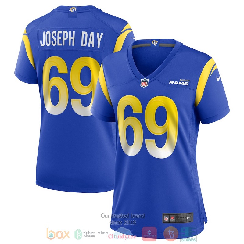 NEW Los Angeles Rams Sebastian JosephDay 69 Royal Football Jersey 6