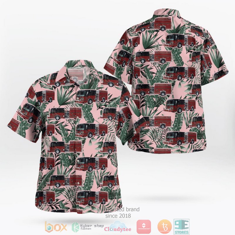 Lotawana MO Fire Protection District Aloha Shirt word1