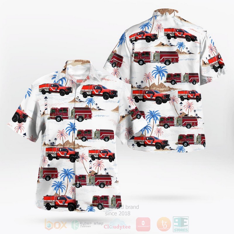 BEST Louisa, Virginia, Trevilians Volunteer Fire Department 3D Aloha Shirt