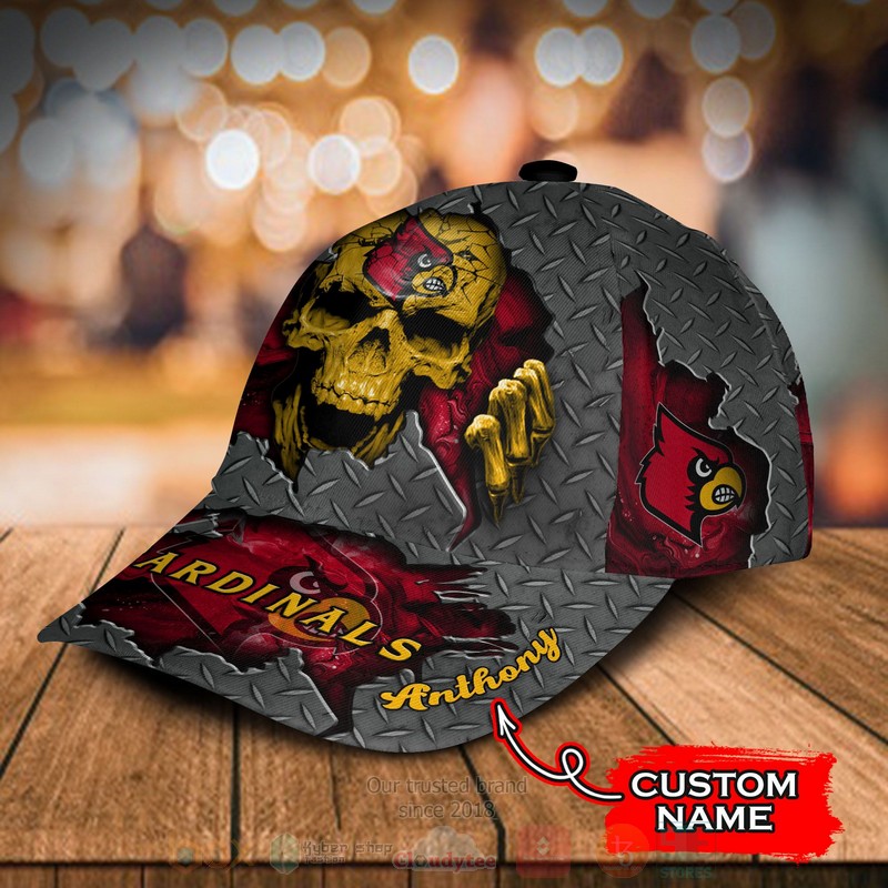 BEST Louisville Cardinals Skull NCAA Team Custom Name 3D Cap 3 BEST Louisville Cardinals Skull NCAA Team Custom Name 3D Cap word3