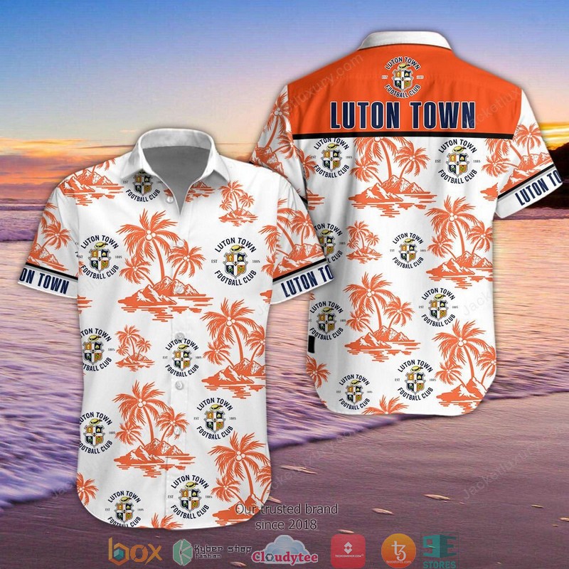 Luton Town F.C Hawaiian Shirt, Beach Short word3