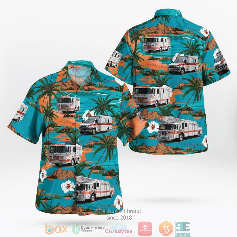 Lynbrook Fire Department Recruitment Lynbrook New York Hawaiian Shirt word2