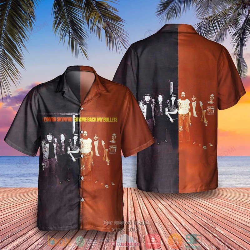 BEST Lynyrd Skynyrd Band Gimme Back My Bullets Aloha Shirt word2