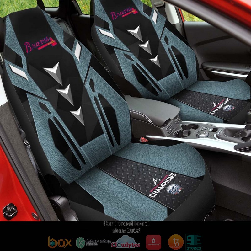 MLB Atlanta Braves Turkish Blue Car Seat Covers word1