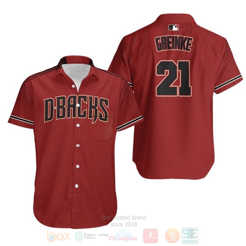 BEST MLB Zack Greinke Arizona Diamondbacks Sedona Red Black 3D Aloha Shirt 3 BEST MLB Zack Greinke Arizona Diamondbacks Sedona Red Black 3D Aloha Shirt word3